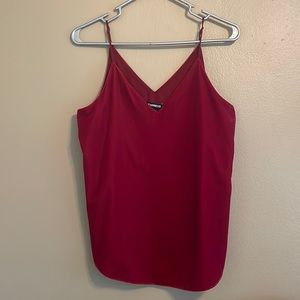 Express Burgundy Maroon Tank Top Velvet XS